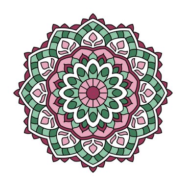 Mandala. Dekoratif yuvarlak desen.