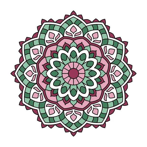 Mandala. Dekorativa runda mönster. — Stock vektor