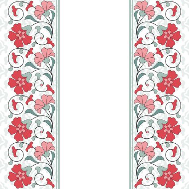 Çiçek süslemeli davetiye..