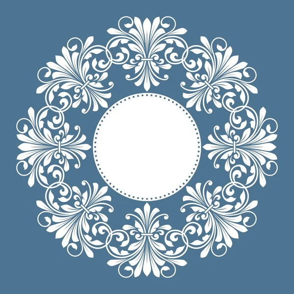 Patrón floral para tarjeta de invitación . — Archivo Imágenes Vectoriales