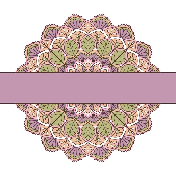 Patrón oriental floral . — Vector de stock