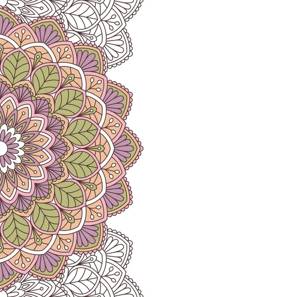 東洋の花柄のパターン. — ストックベクタ