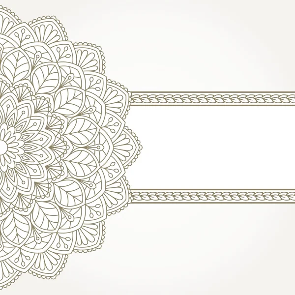 Blommigt orientaliska mönster. — Stock vektor