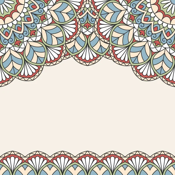 Patrón oriental floral . — Vector de stock