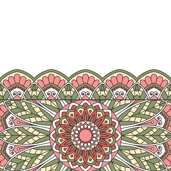 東洋の花柄のパターン. — ストックベクタ