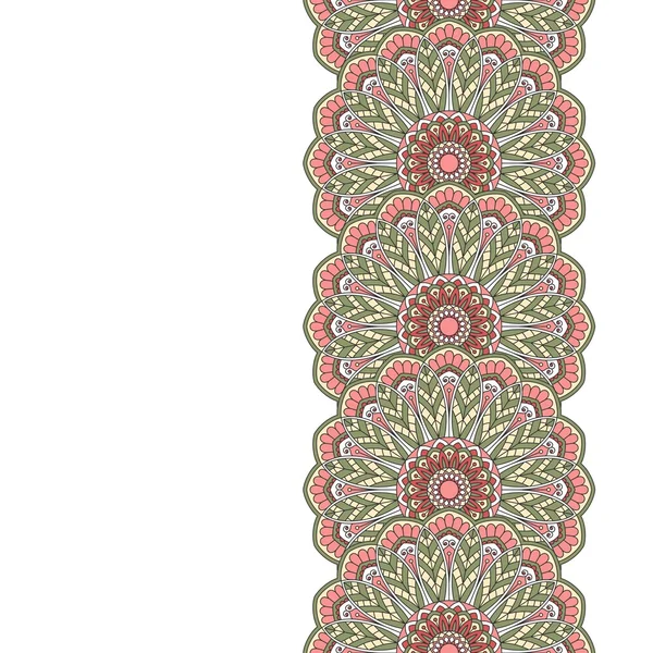 Blommigt orientaliska mönster. — Stock vektor