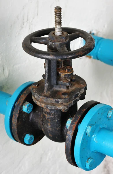 Unpainted water valve — Stock Photo, Image