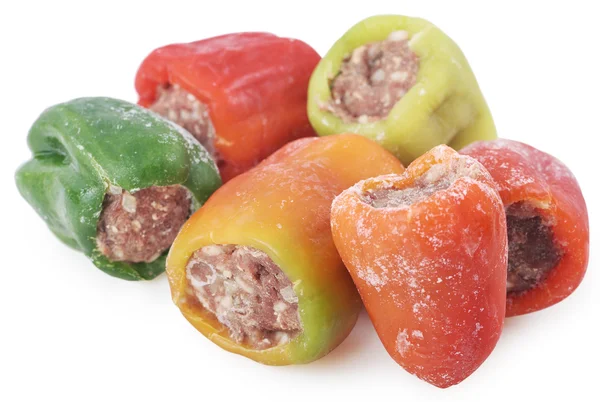 Raw stuffed bell peppers — Stock Photo, Image