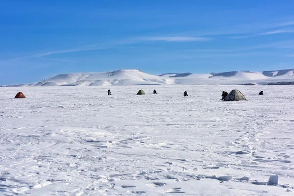 Paysage sur le réservoir de glace — Photo