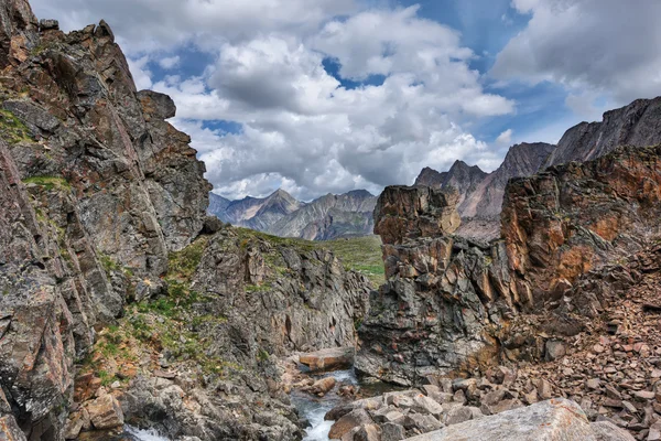 Beautiful rocks in a mountain canyon — Stock Photo, Image