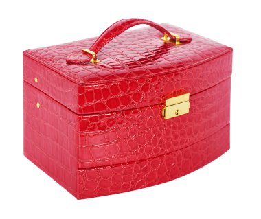 kırmızı bir kutu takı