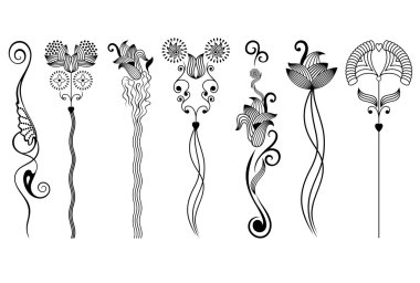 vektör dikey süsleme