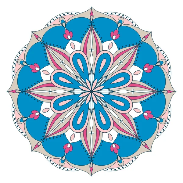 Mandala. Ilustrație vectorială . — Vector de stoc