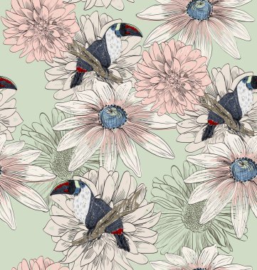 papağan. Seamless modeli