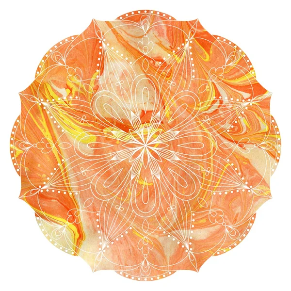 Mandala acuarelă colorată . — Fotografie, imagine de stoc