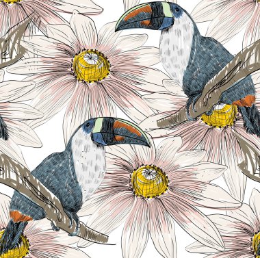 papağan. Seamless modeli