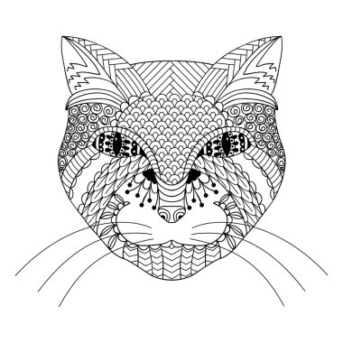 elle çizilmiş kedi