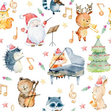 Suluboya Noel deseni.