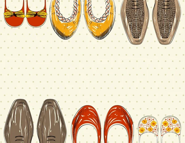 Модная обувь . — стоковый вектор