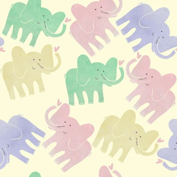 Elefante de dibujos animados — Vector de stock