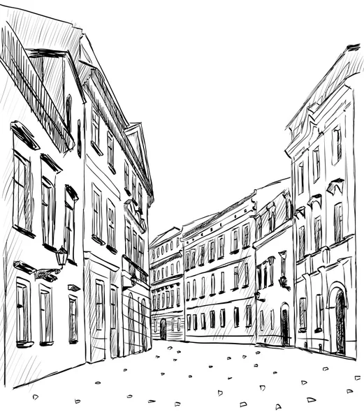 Croquis de la ville — Image vectorielle