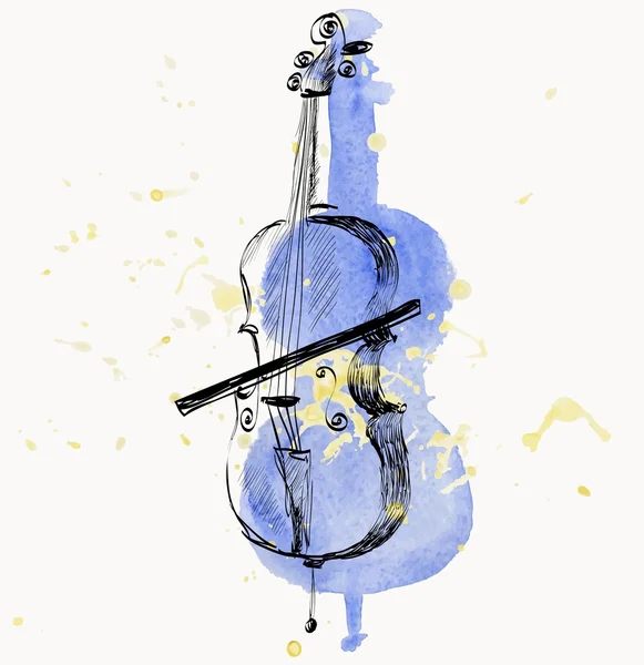 Violoncello — Stockvektor