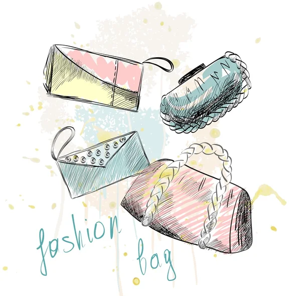Fashion tassen. — Stockvector
