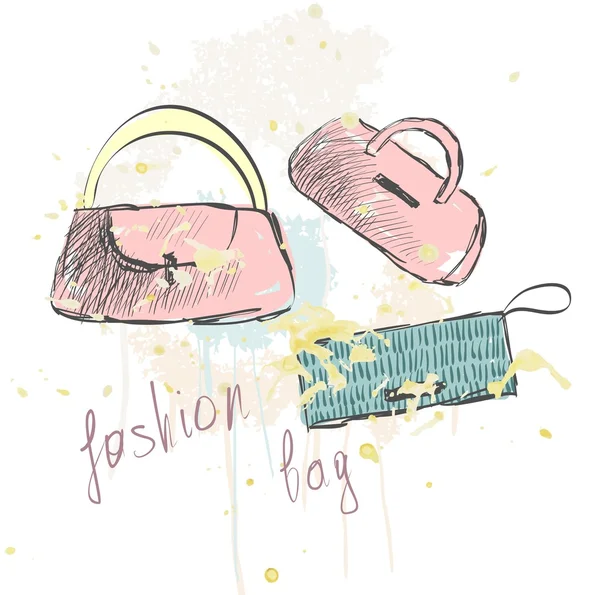 Fashion tassen. — Stockvector