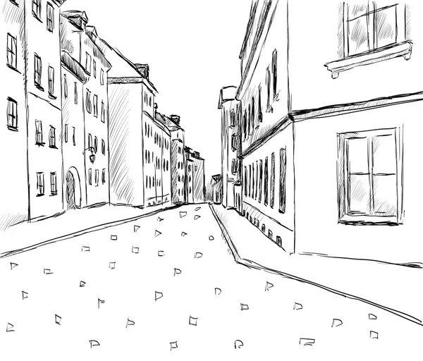 Croquis de la ville — Image vectorielle