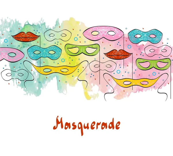 Masquerade - Stok Vektor