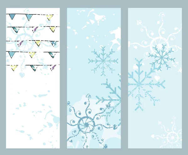 Abstract Winter Banners — Stock Vector
