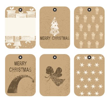 Noel set Etiketler.