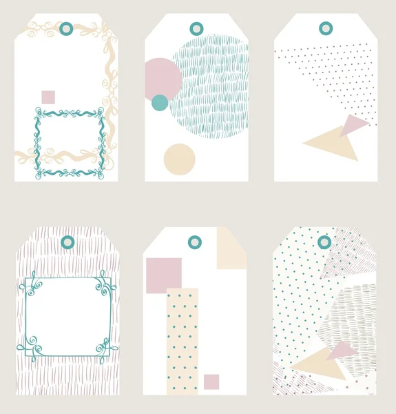 Vector gift tags — Stock Vector