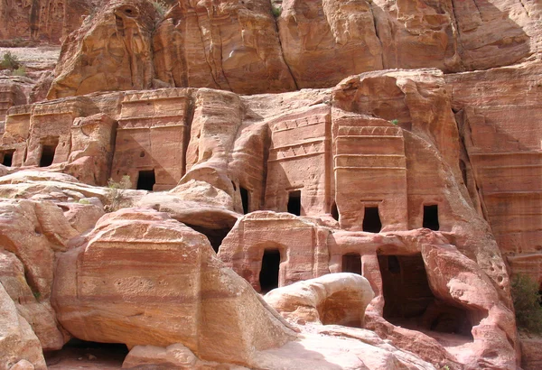 Tumbas Reales en Petra — Foto de Stock