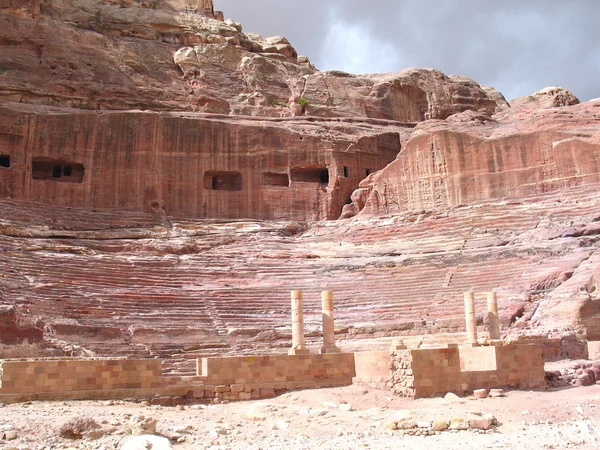 Roman Theater in Petra — Stock Photo, Image