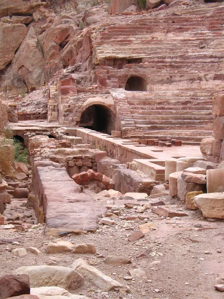 Romerska teatern i Petra — Stockfoto