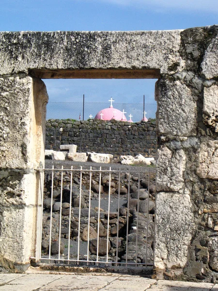 Sinagoga de capernaum — Fotografia de Stock