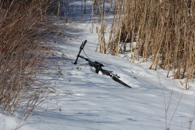 Karda yalan Bisiklet 