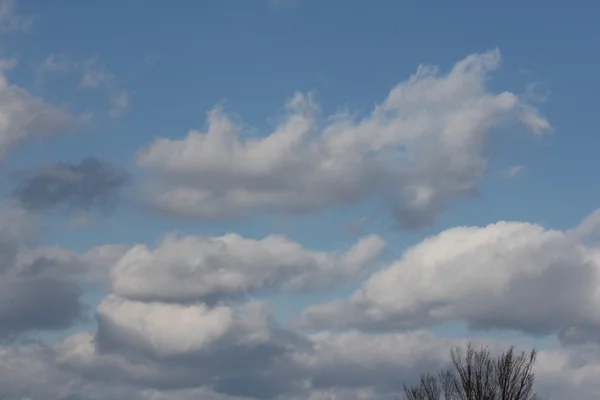 Хмари проти блакитного неба — стокове фото