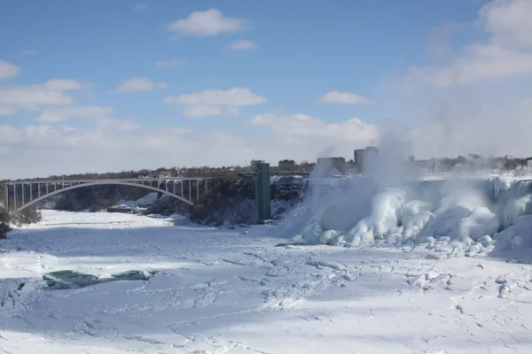 Niagara (amerikanische Wasserfälle, Schlucht & Brücke)) — Stockfoto