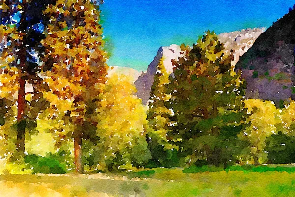Vackra vildmarksområde Yosemite Park — Stockfoto