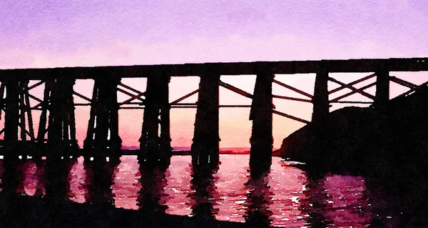 Мост Форт-Брэгг — стоковое фото