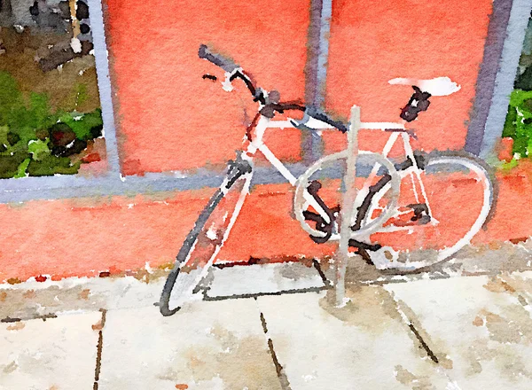 Zeer mooi fiets schilderij — Stockfoto