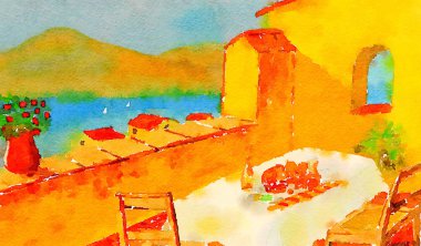 Meksika kağıt üzerinde öğle yemeği