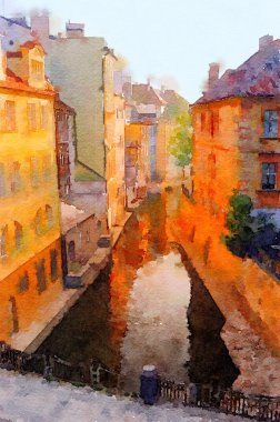 Prag kanal kağıt üzerinde