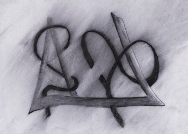 Çok Sanatsal Orijinal Kalem Çizimi Kağıda