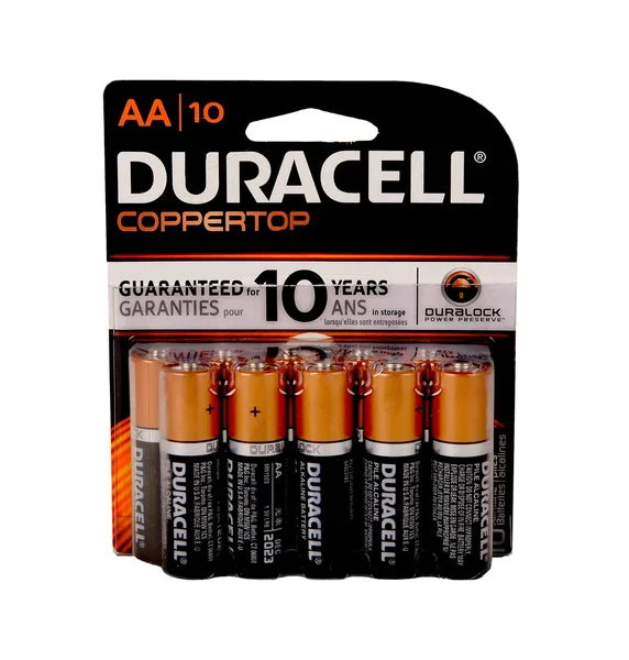 Baterie AA Duracell — Zdjęcie stockowe