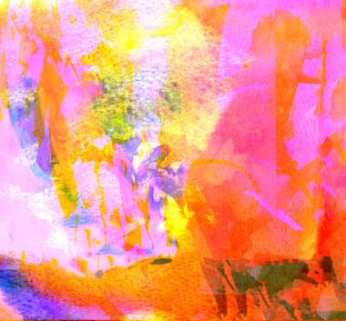 kağıt üzerine suluboya