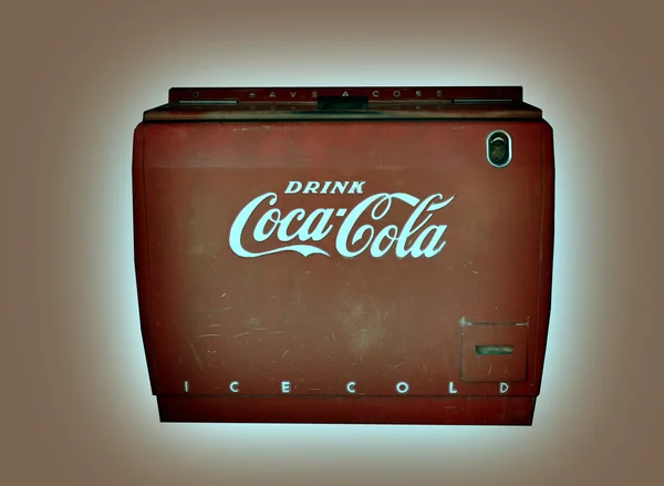 빈티지 콜라 기계 — 스톡 사진