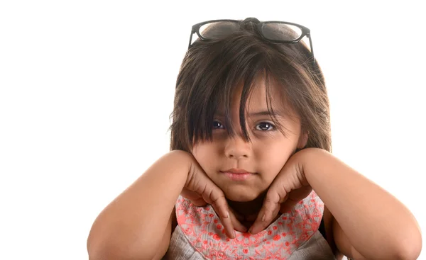 Latino actress with Glasses — Stock Photo, Image